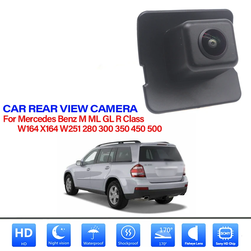 Car Rear View Camera For Mercedes Benz M ML GL R Class W164 X164 W251 280 300 350 450 500 CCD Night Vision Backup Camera HD