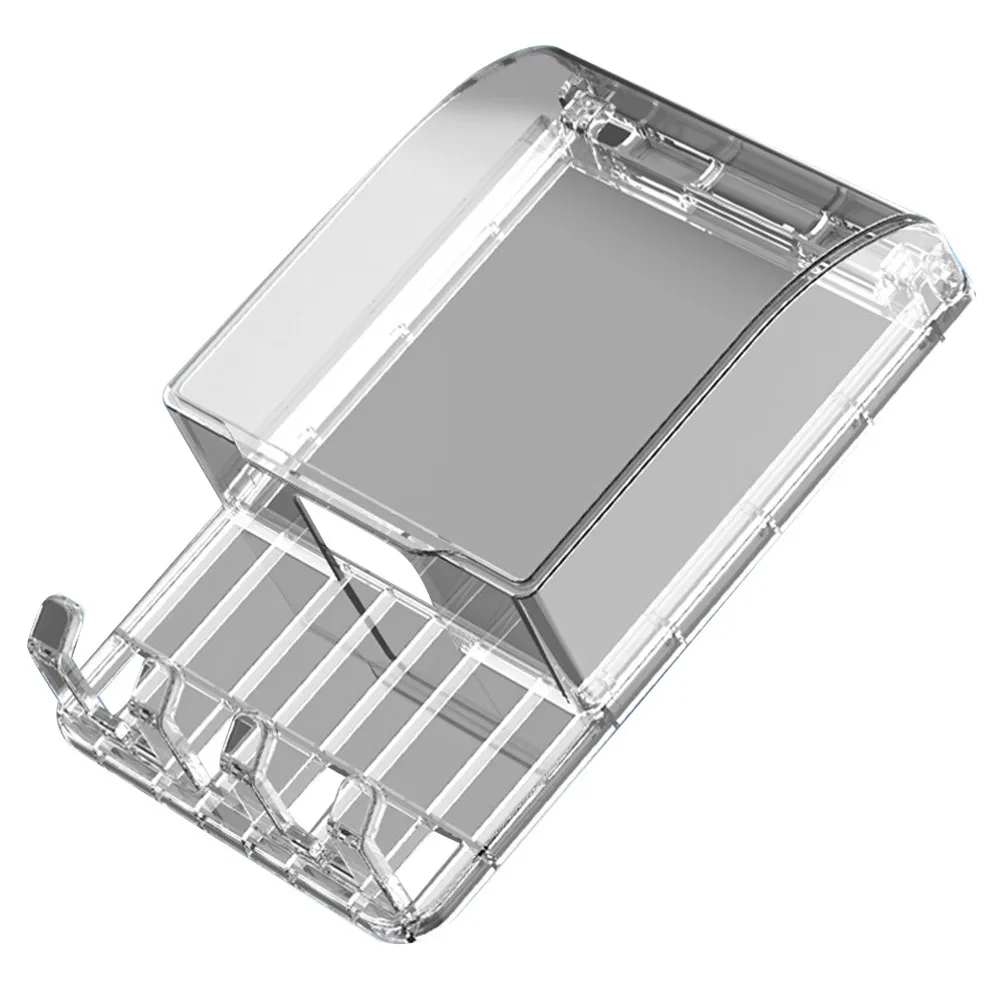 

86 Type Switch Protective Cover with Hook Waterproof Socket Protector Transparent Self-Adhesive Electric Plug Cover for Bathroom