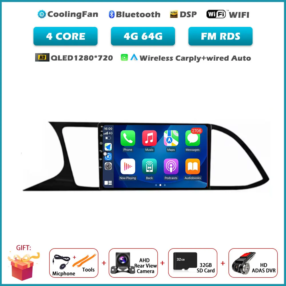 Voor Seat Leon MK3 5F 2012-2018 Carplay DSP 4G WIFI Android Alles In Een Auto Intelligent Systeem Autoradio video GEEN 2DIN DVD