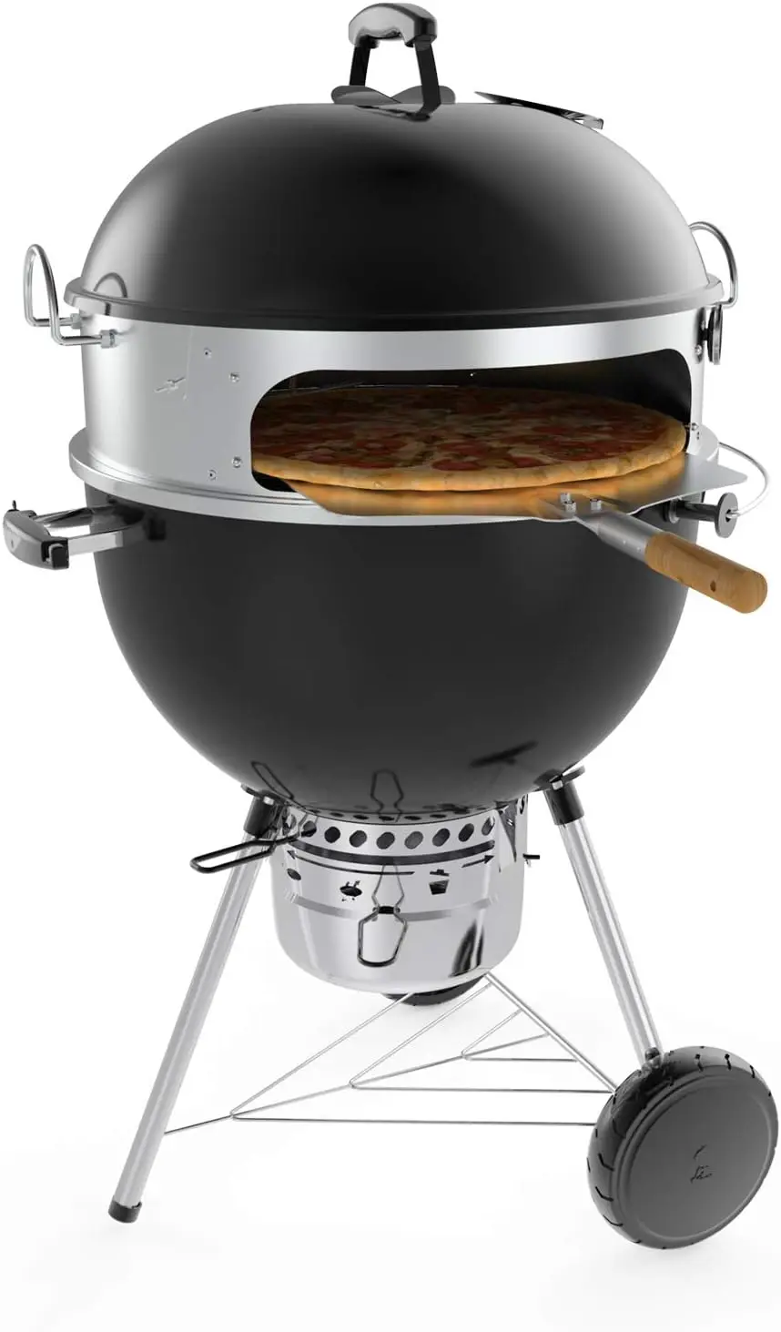 Sainls Seel asador multiusos y Pizza Cobo Ki para parrillas de carbón Kele eber de 22 pulgadas - Incluye Pizza P