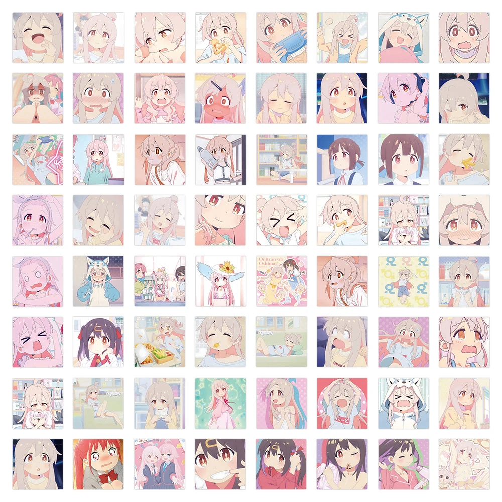 10/30/60pcs Kawaii Mashiro Onimai Anime Stickers Mihari Kaede Cartoon Sticker Decal Laptop Luggage Phone Scrapbooking Decoration