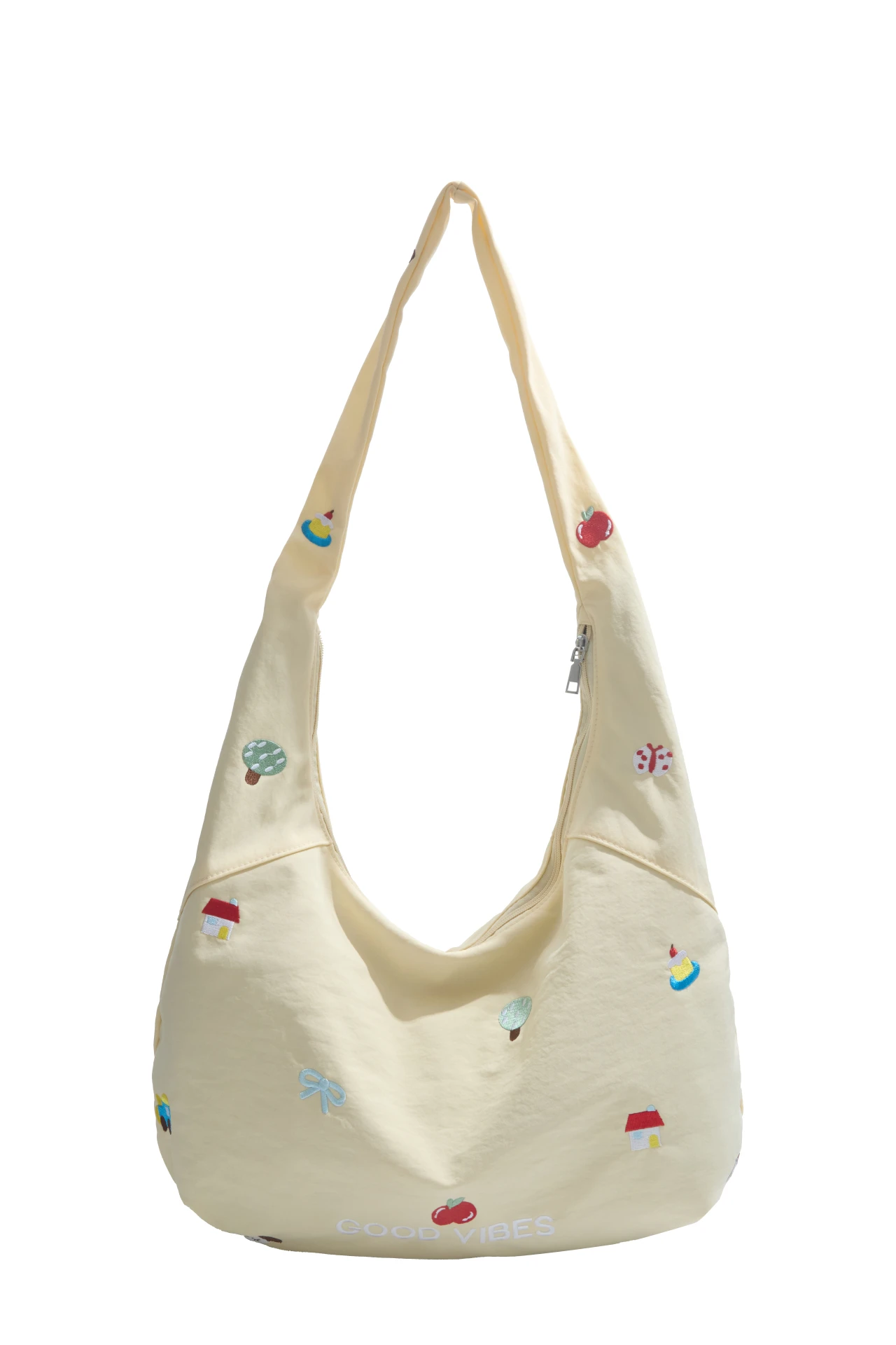 

Сумка на одно плечо, корейская джинсовая сумка-мессенджер с вышивкой, женская новая ниша, большая вместительная холщовая сумка-тоут на одно плечо