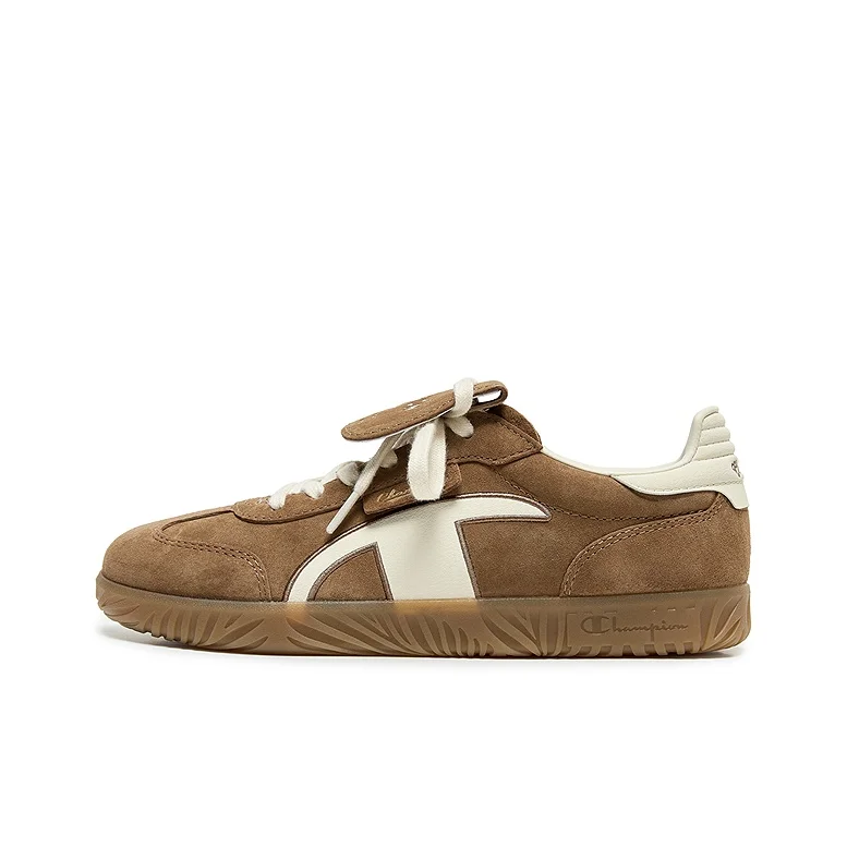 Champion Champ T-Trainer Low-top Skateboard Shoes Women's Wheat Bran Brown/Linen U6CFCTW11S3