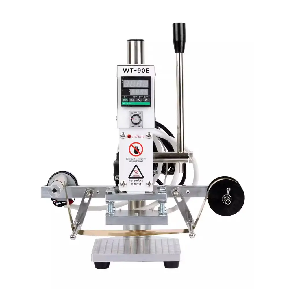 Automatic Hot Foil Stamping Machine Manual Digital PVC Book Leather Paper Wood Embossing Heat Press Machine