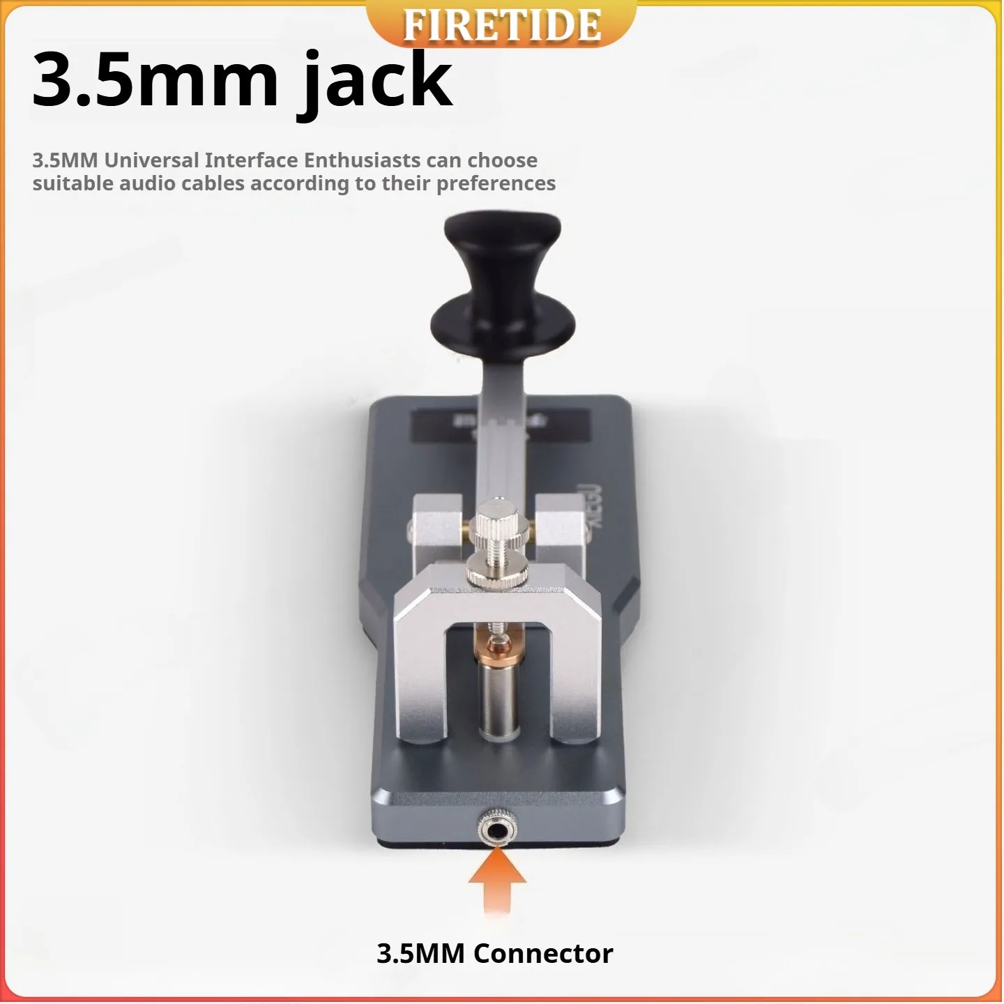 

Electric Key VK-5 Shortwave Radio Manual Key Morse Code Radio Transmission Key Aluminum Alloy Base