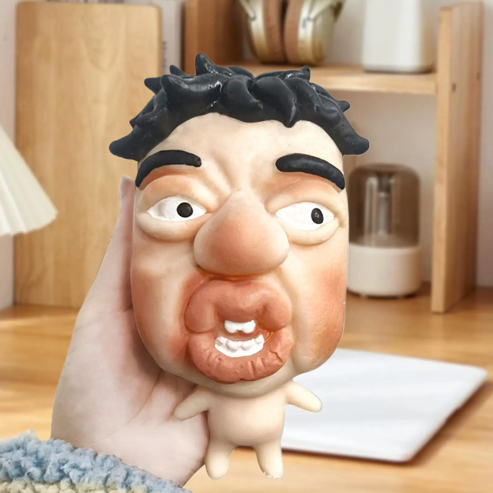 ของเล่นบีบสำหรับเด็ก รูปหน้าใหญ่ ของเล่นคลายเครียด ของเล่นบีบคลายเครียดสำหรับเด็ก วัยรุ่น ผู้ใหญ่ นักเรียน ทำงาน ออฟฟิศ