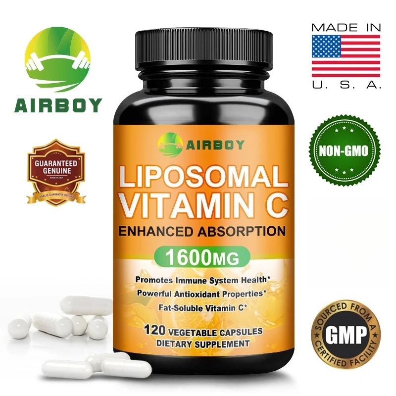 

Liposomal Vitamin C - Antioxidant, Cell Health, Promotes Collagen Production, Improves Skin,Joint and Eye Health, Boost Immunity