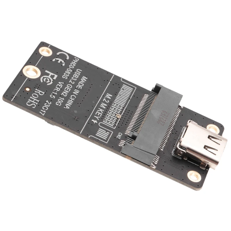 2X M.2 ke adaptor kandang SSD tipe-c M2 NVME HDD Enclosure interposser Board JMS583 Chip 10Gbps mendukung 2230 2242 SSD