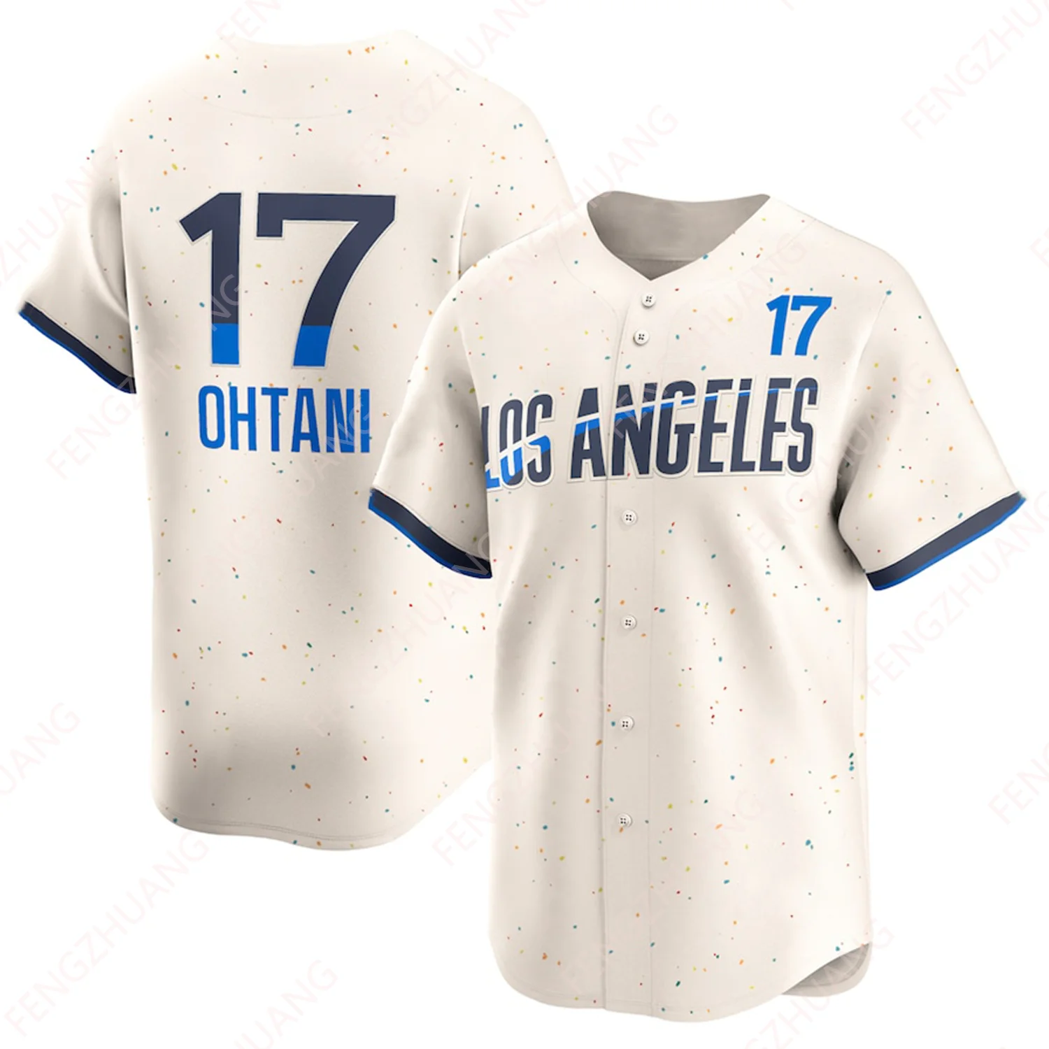 New Man 2024 Summer Classic Casual Los Angeles Dodgers Mesh Button-Up Jersey Adult&Kid jersey Outdoor Exercise Uniform