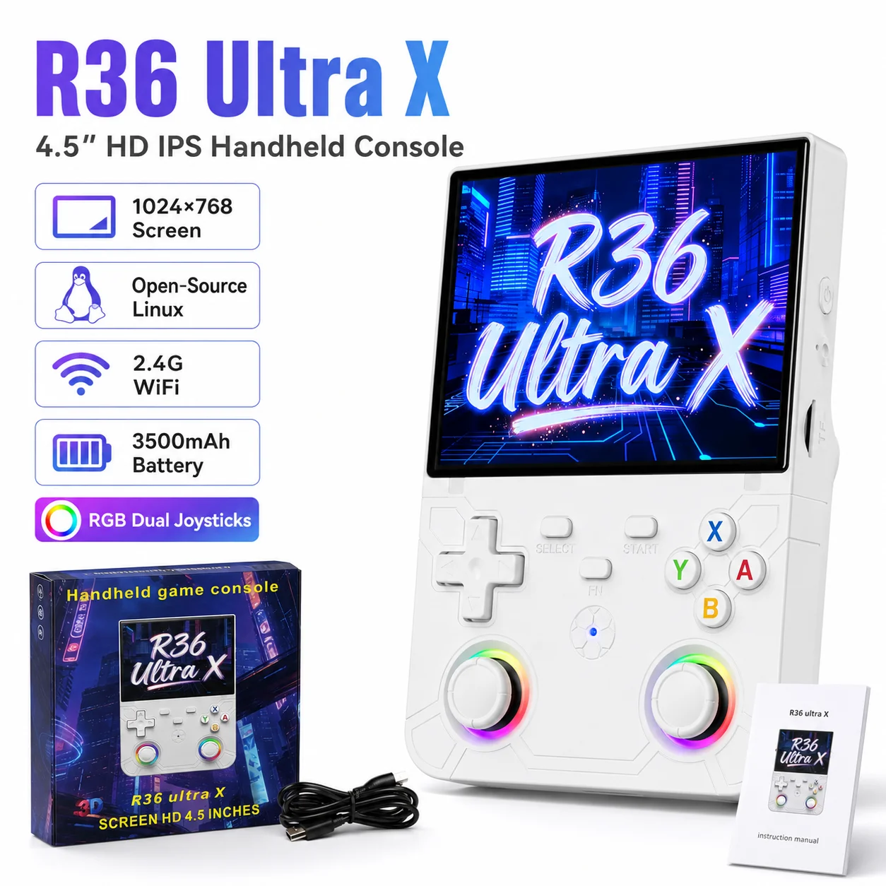 r36-ultra-x-linux-open-source-handheld-game-console-45-inch-1024-768-ips-oca-screen-rk3326-quad-core-rgb-light-dual-joystick