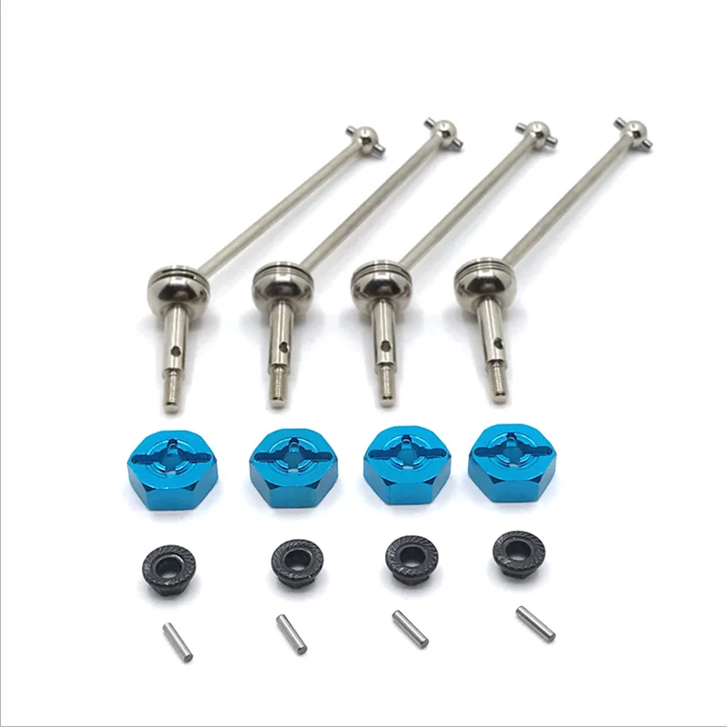 Metalowy adapter przedniego i tylnego wału napędowego 12 mm do Wltoys 144001 144002 144010 124016 124017 124018 124019   Części do samochodów RC