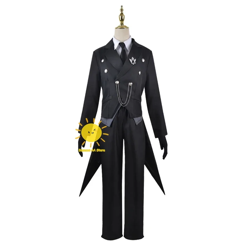 Anime Sebastian Cosplay Michaelis Costumes Black Butler Cosplay Black Full Suit Vest Wig Sebastian Halloween Party Cos Adult Men