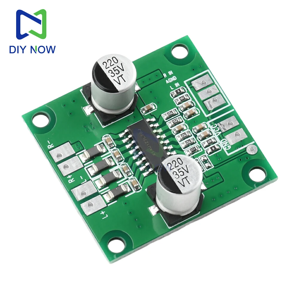 Módulo amplificador de potência digital dc 7-25v 2a, amplificador de áudio 2*40w, alto-falante, módulo amplificador de potência pura, entrada de linha