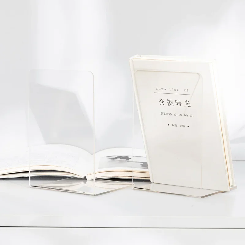 1pc Acrylic Book Display Stand Photo Frame Brochure Artwork Holder Organizer