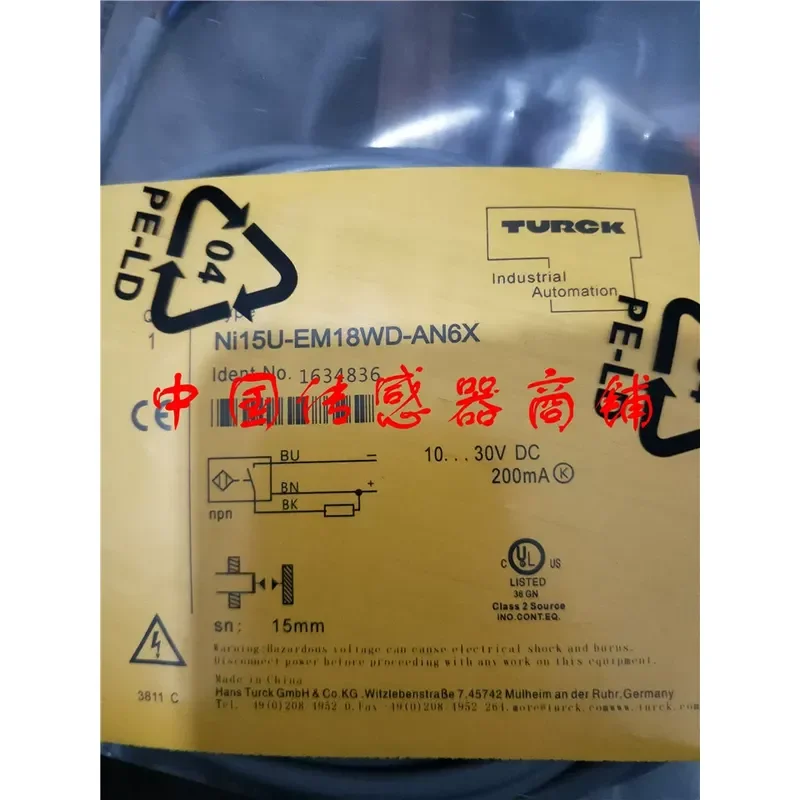 for Turck Proximity Switch Sensor NI15U-EM18WD-AN6X Hot Selling New Arrival Physical Shooting