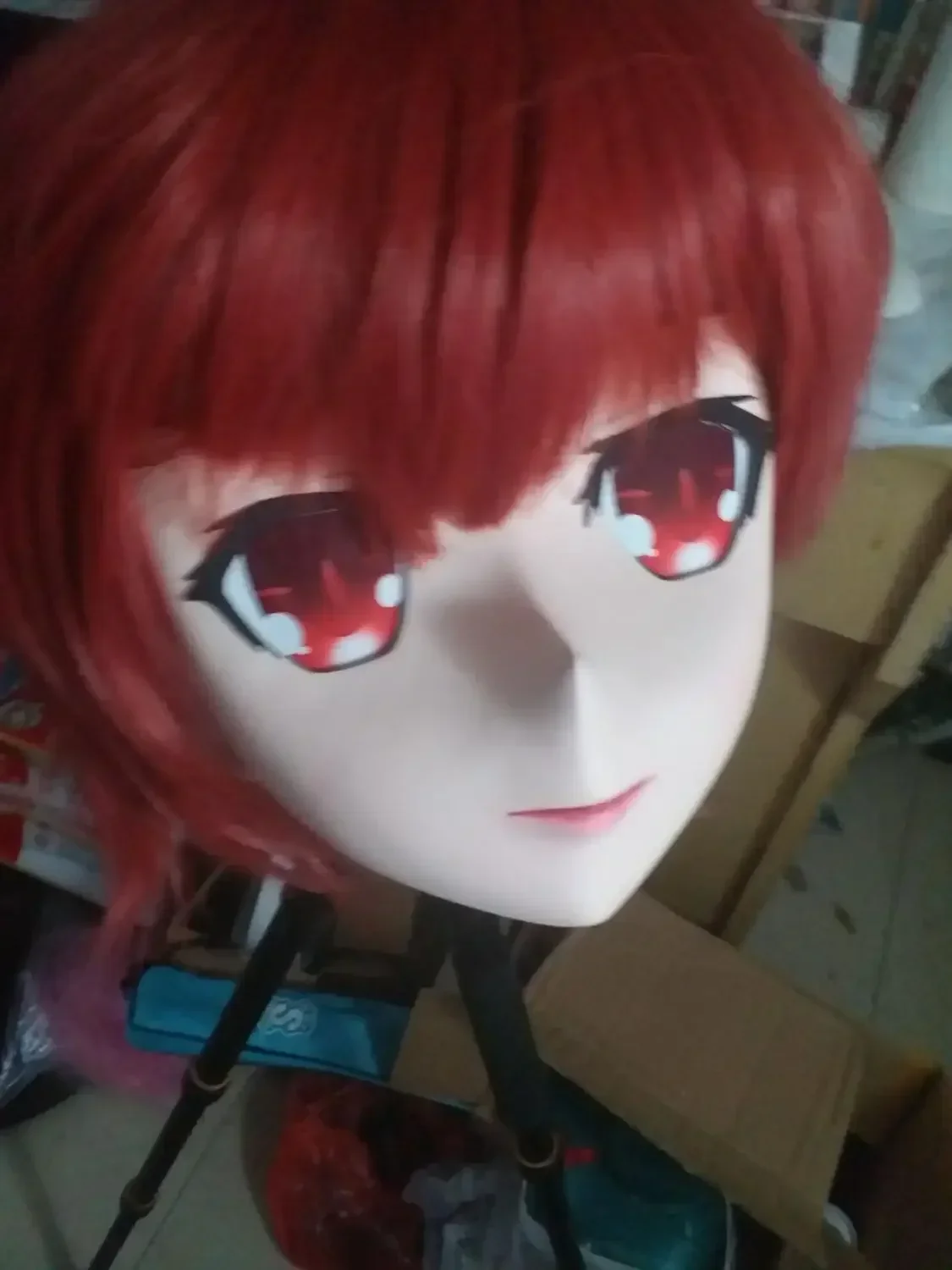 (NEW-19) Handmade Female Full Head Silicone Mask Kigurumi Cosplay Masks Crossdresser BJD Doll KIG Cosplay Anime