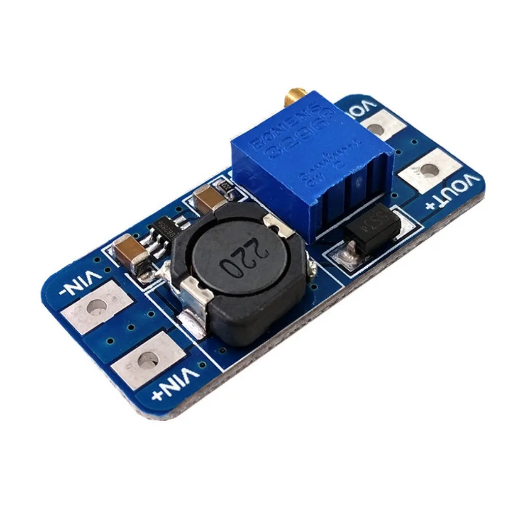 DC-DC Adjustable Boost Module 2A DC DC Boost Step Up Converter Module 2V-24V To 5V 9V 12V 28V Power Module MT3608 Booster