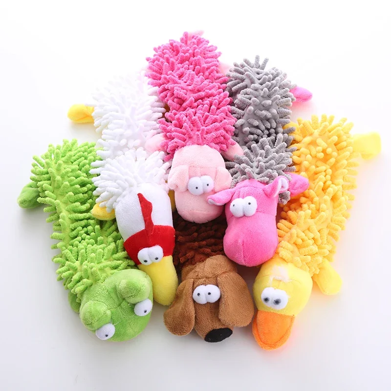Juguete peluche chirriante para perro: masticar y limpiar dientes