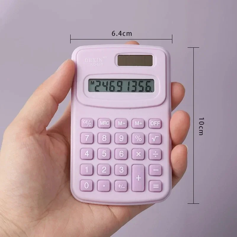 Mini Calculator Silent Calculator Mini Edition Learning Assistant Portable Calculator Back To School Supplies Student/Finance