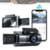 Dash Cam Black Box 360 ° Lens Rotation Car Camera Dvr Dashcam with WiFi Reversing Image 3 Channel HD 1080P Parking Video Inch