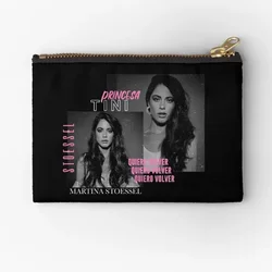 Martina Tini Stoessel  Zipper Pouches Packaging Pocket Money Bag Cosmetic Small Men Women Coin Key Pure Storage Socks Wallet