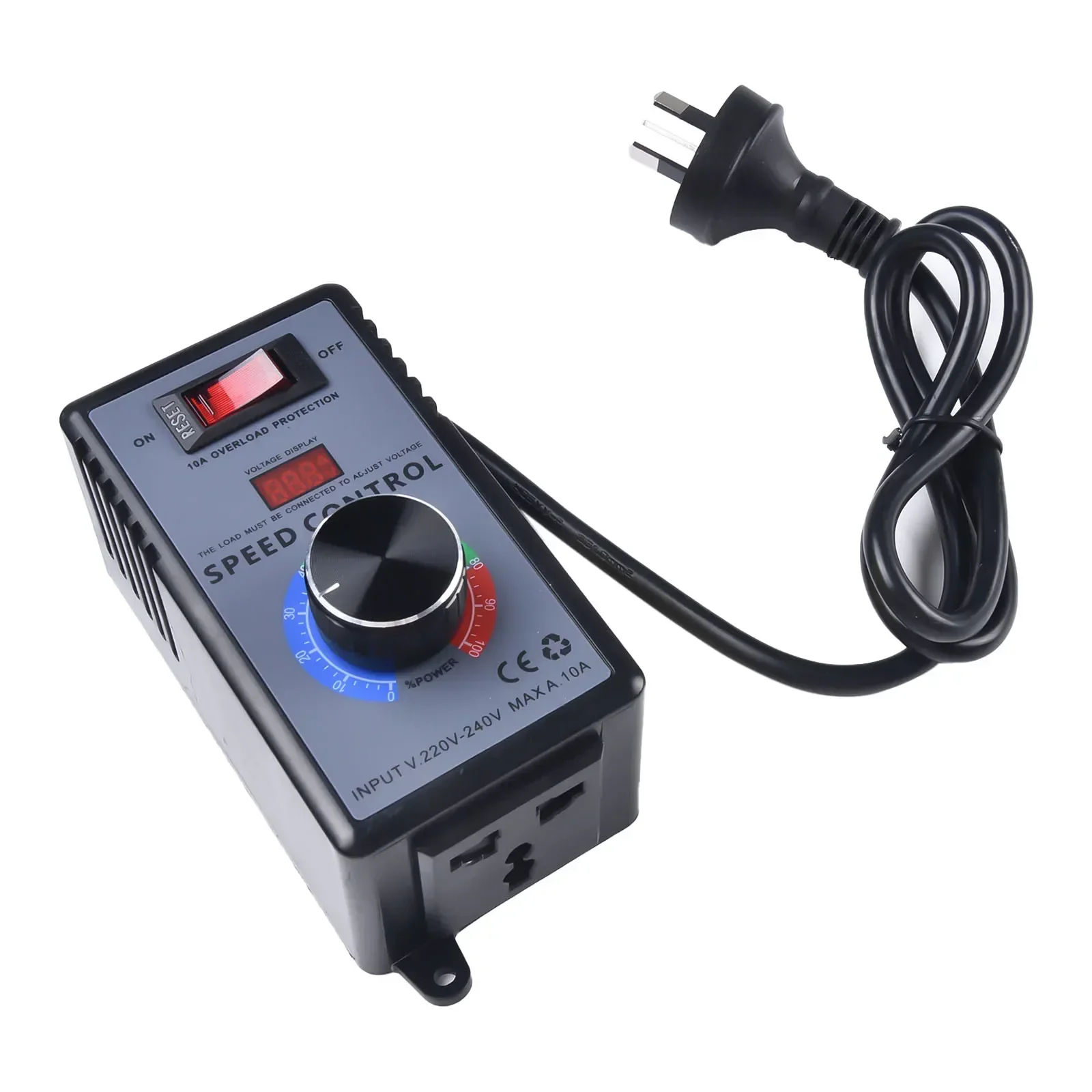1pc AC220V~250V Speed Regulator Variable Speed Controller Switch For Angle Grinder Hand Drill Polishing Fan Stepless Power Tool