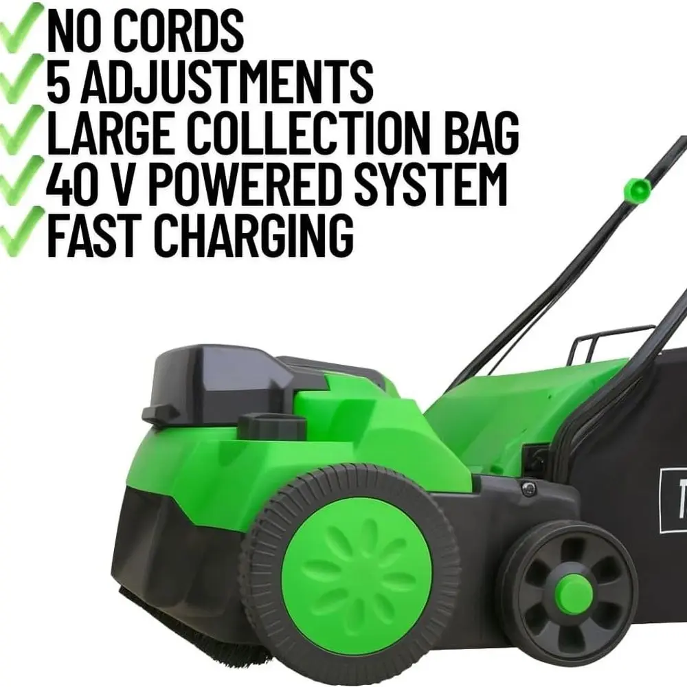 Wireless Battery-Operated Turf Cleaner for Synthetic Lawns