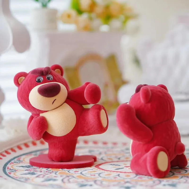 Disney morango urso me está 2a geração figura caixa cega boneca ornamentos de presente de alto valor periférico bonito