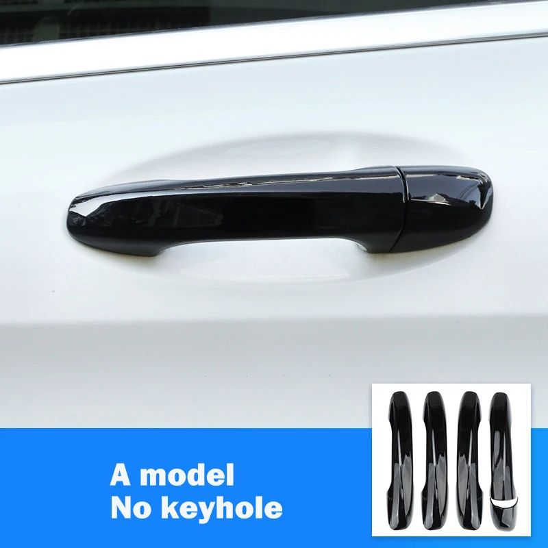 Door Handle Cover Trim for Mercedes Benz C E GLC GLB A B GLE GLS CLA GLA Class W213 W205 X253 2016-2020 Black LHD