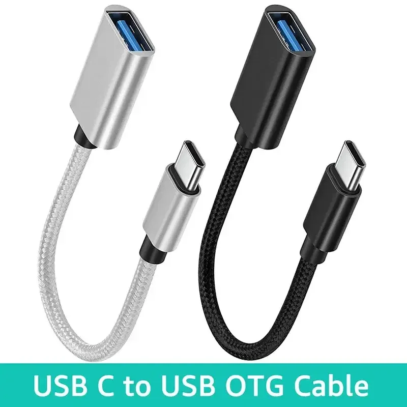 Type-C OTG  Cable Adapter USB to Type C Adapter Connector for Xiaomi Samsung S20 Huawei OTG Data Cable Converter for MacBook Pro