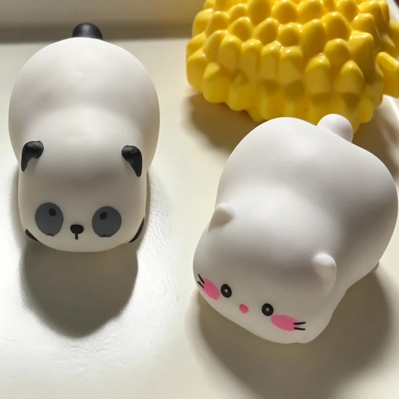Crunchy Panda Squishy Stress Ball Fidget Toy Squeeze Toy Round Blocks Filled ASMR Anti Stress Release Hand Relax Gift Toy image 2