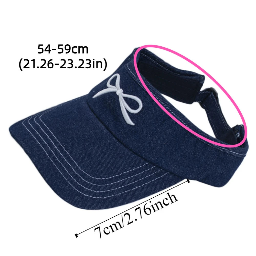 Chapeau en denim Bowvétérans t pour filles, casquette africaine Bowvétérans t, pare-soleil d'été simple, protection UV, sports de plein air