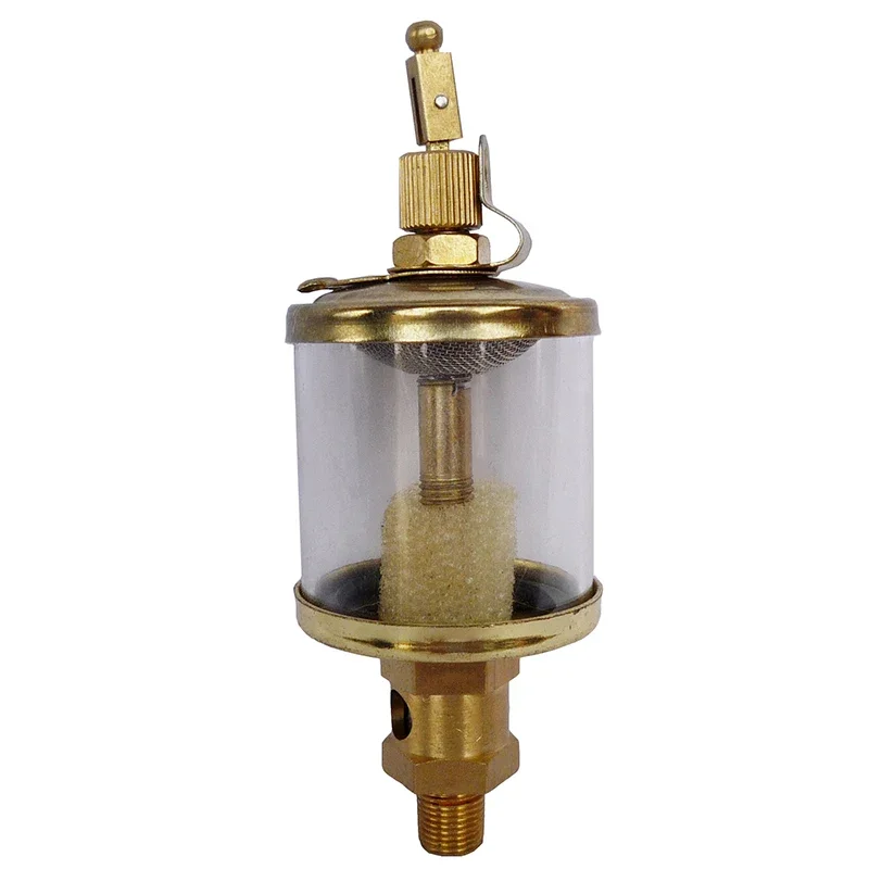 

M10 M12 M14 M16 1/8" 1/4" 3/8" BSP Male Thread Copper Plating Oil Cup Sight Gravity Drip Feed Oiler Lubricator For Machine Tool