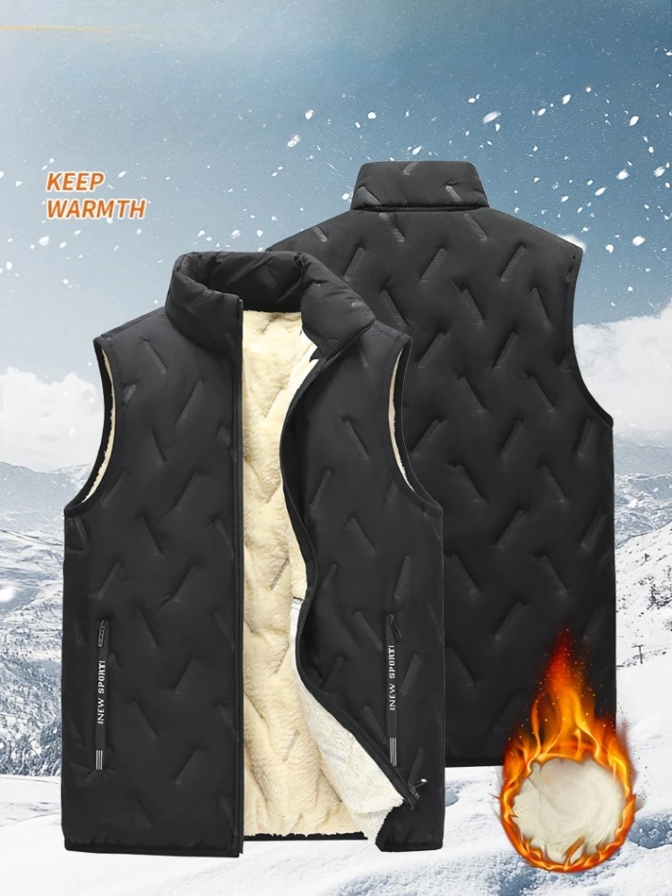 7XL Men Winter Brand Warm Waistcoat Vest Mens Casual Autumn Outwear Vests Outfits Fashion Thicken Sleeveless Jacket Vest Male