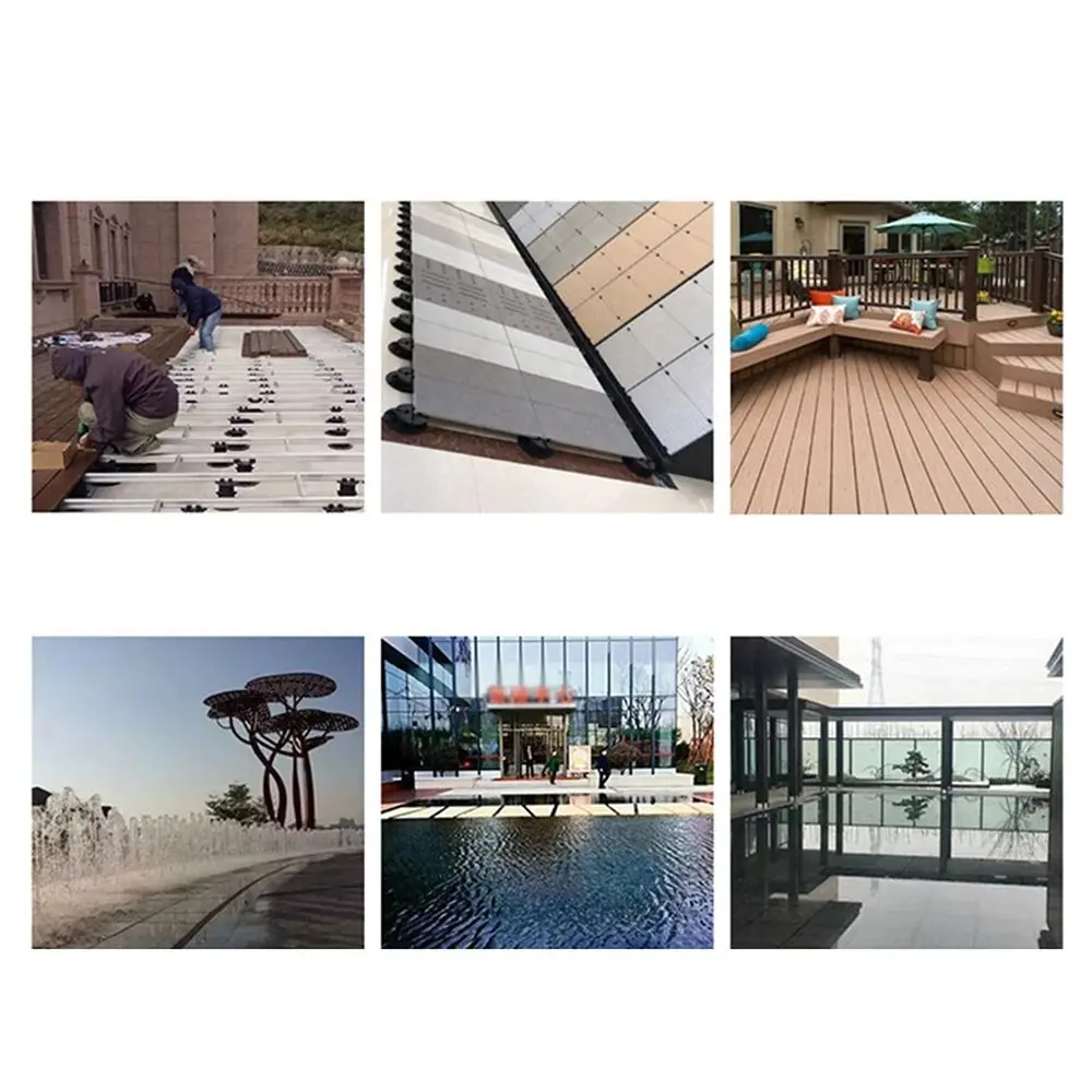 1/2Pcs Height Adjustable Decking Support Pedestal Set Eliminate Slope Difference Terrace Bearing Deck Support Base Slab Bearing
