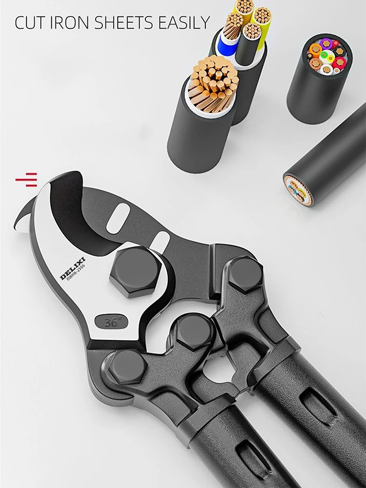 Industrial-Grade Heavy Duty Rope Shears Pliers,Thickening Scissors, Cable Shears, Wire Rope Cutting Tools Wire Cutter Plier