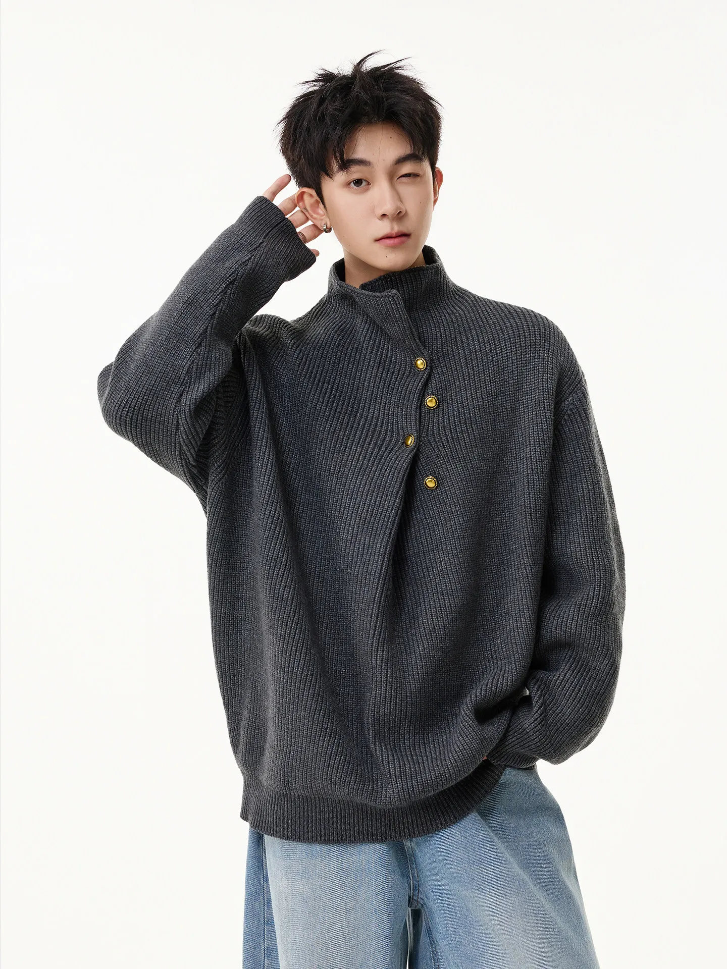 

Fur Collar Pullovers Gold Mens Advanced Stretchy Antimicrobial Lightweight Pure Cotton Comfort Style Simplicity Culture OL