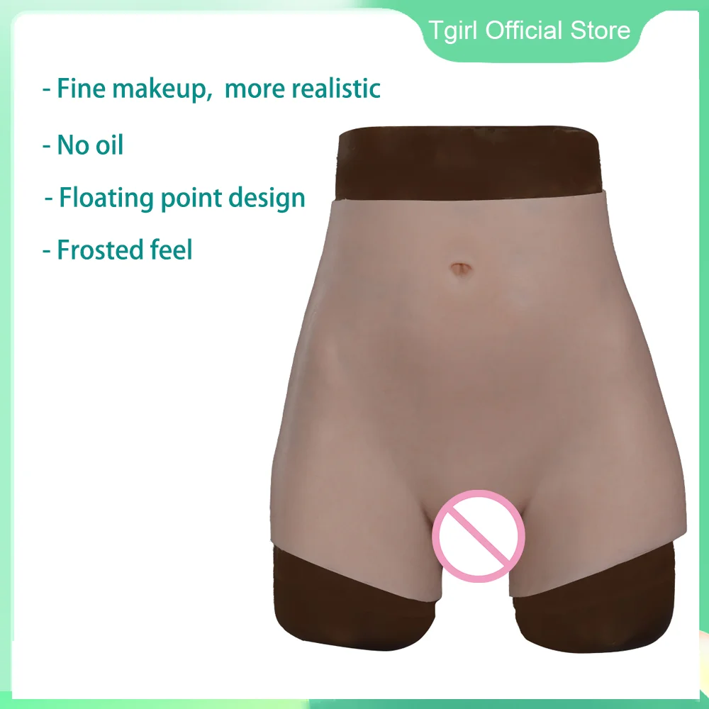 Tgirl Silicone Short Pant the Latest 8TH Fake Vagina Up-grade New Makeup Craft More Realistic and Breathable for Crossedresser