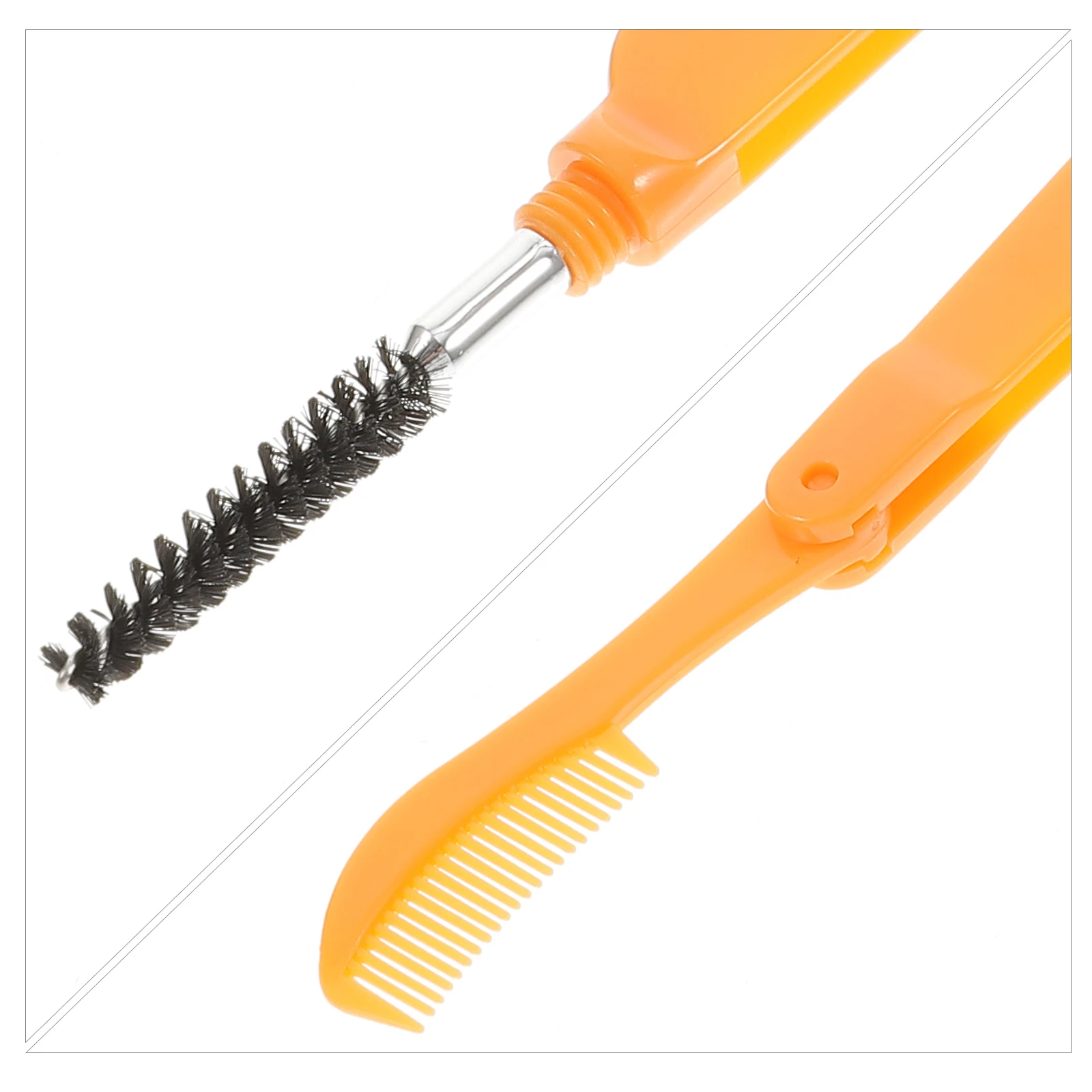 

6pcs Eyelash Comb Brow Comb Folding Design Ergonomic Handle For Makeup Grooming Lash Separator Eyebrow Styling Tool