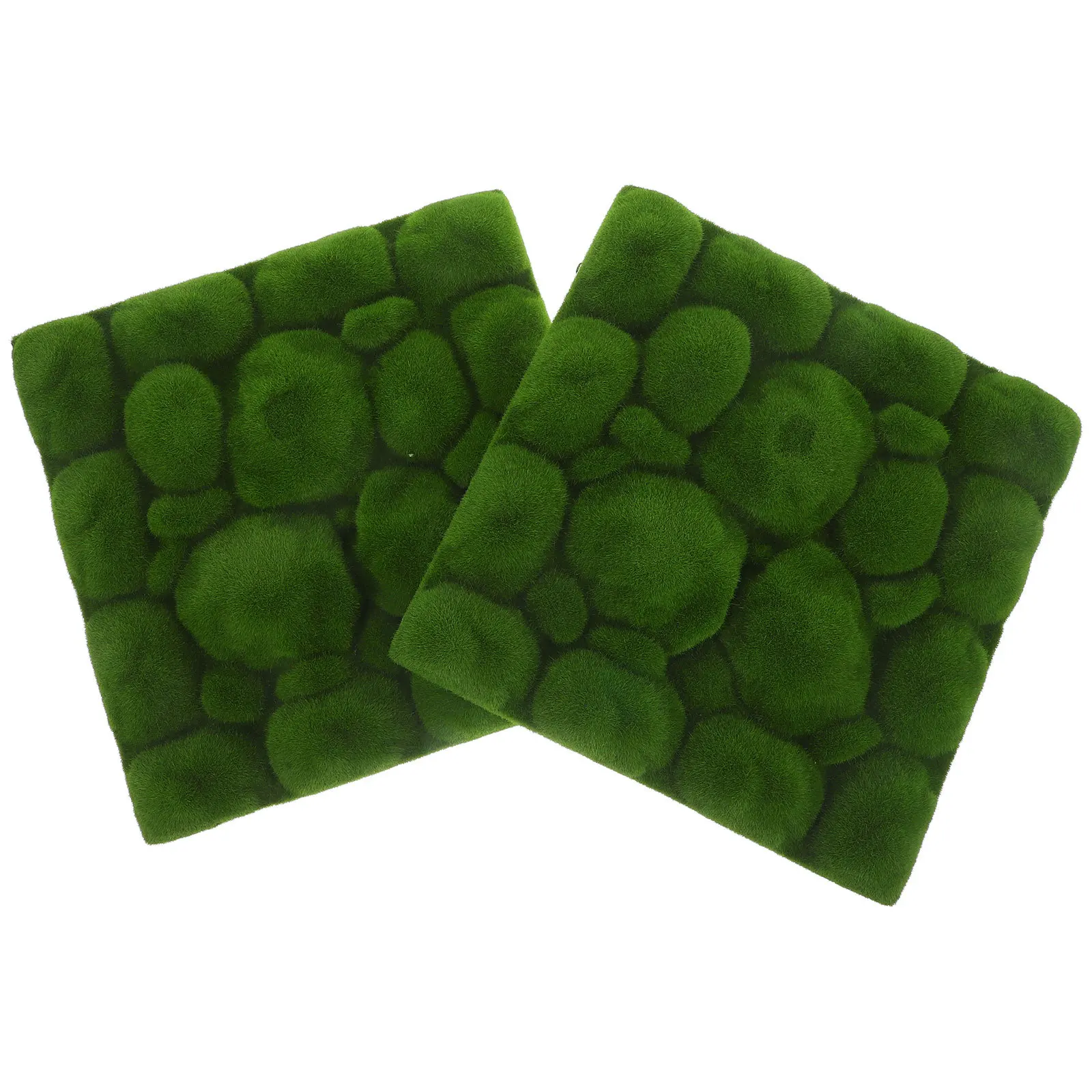 

2Pcs Realistic Artificial Moss Pad for Garden Decor Fake Moss for Landscaping Mini Garden Lawn Micro Scene Layout Prop Turf