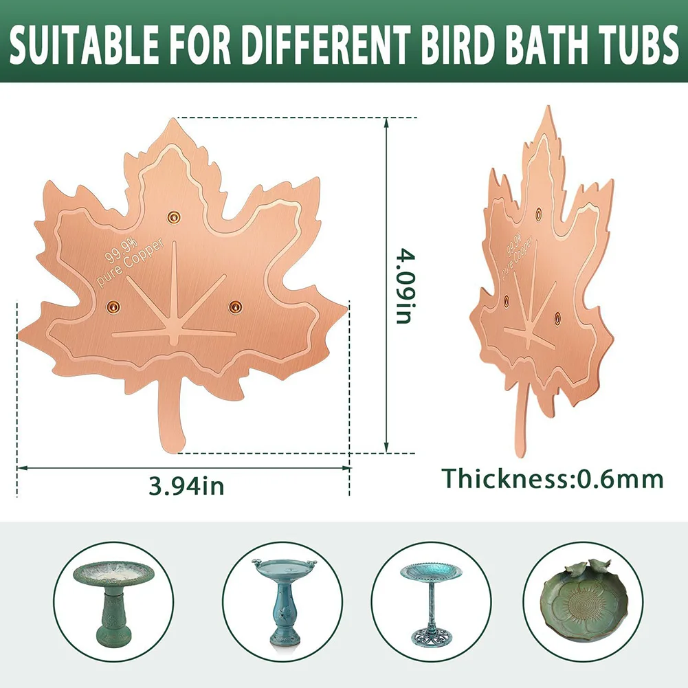 Three Point Support Copper Disk for Bird Bath 4 Inch Size Ensures Full Water Contact Improves Purification Efficiency Daily