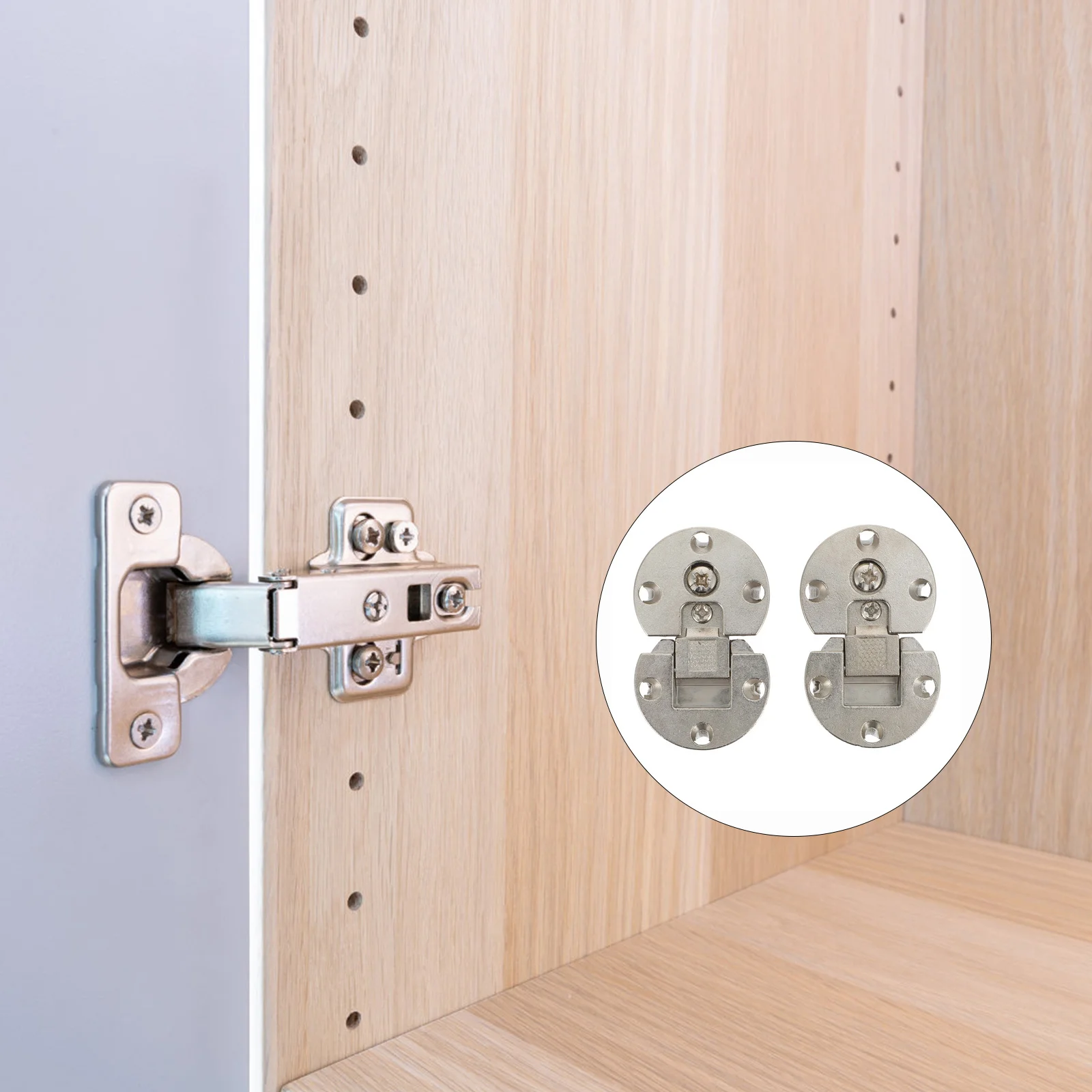 

2Pcs Folding Hinges Zinc Alloy Durable Concealed Furniture Flap Lid Support Cabinet Door Hardware Hinges Folding Support Hinge