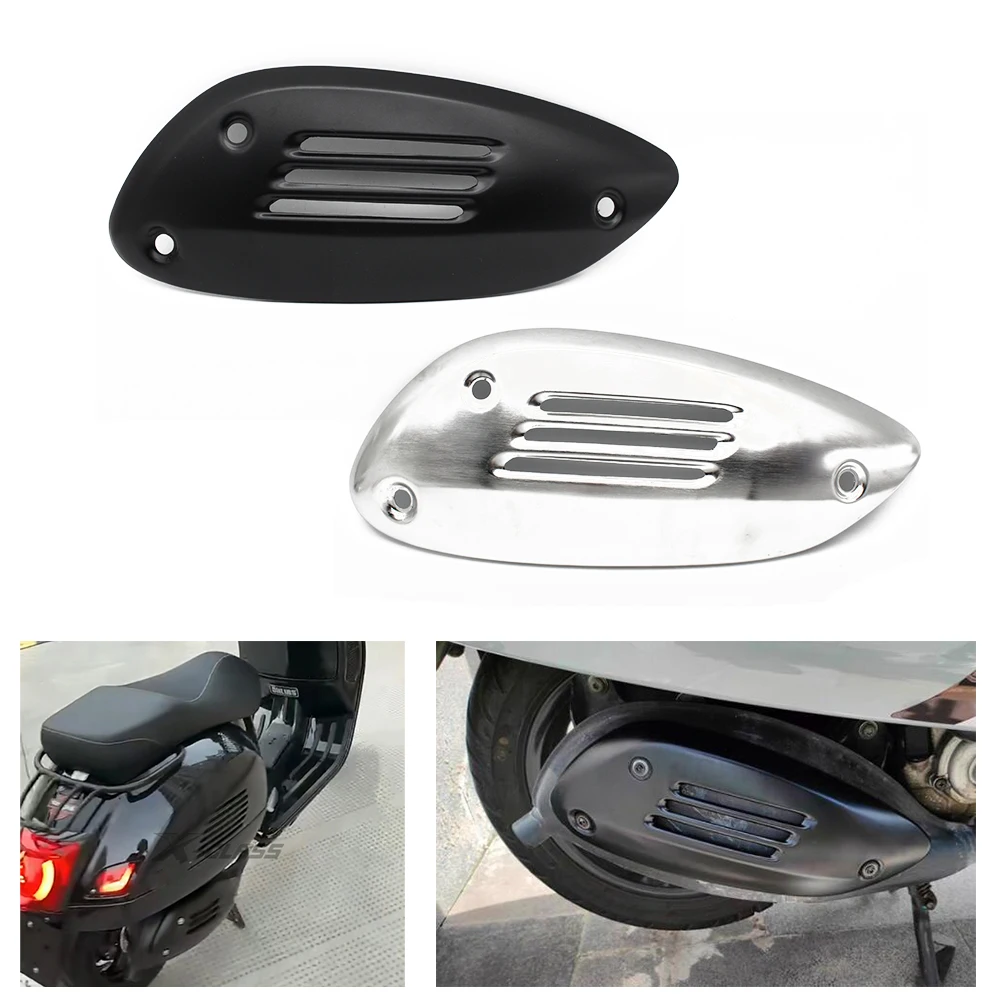 

Pokhaomin Motorcycle Exhaust Pipe Cover Heat Shield Case for VESPA GTS 250 300 GTV GTE 2013-2021