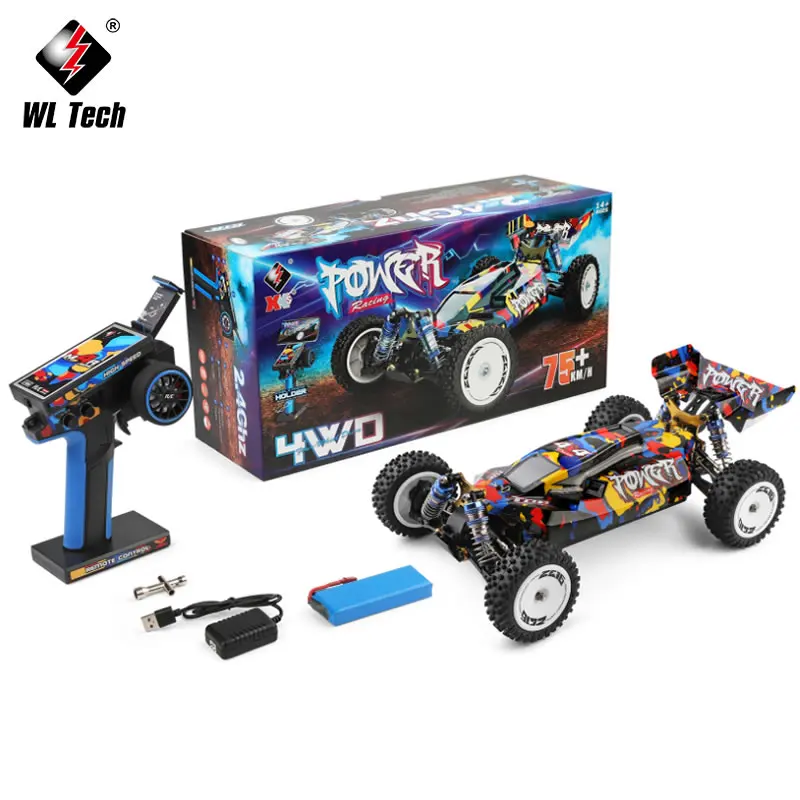 WLtoys WL 124007 V8 1:12 4WD 75KM/H RTR RC Racing Car One Hand 2.4G Remote Control Bezszczotkowe Off-Road Drift Zabawki Dorośli Dzieci Chłopcy