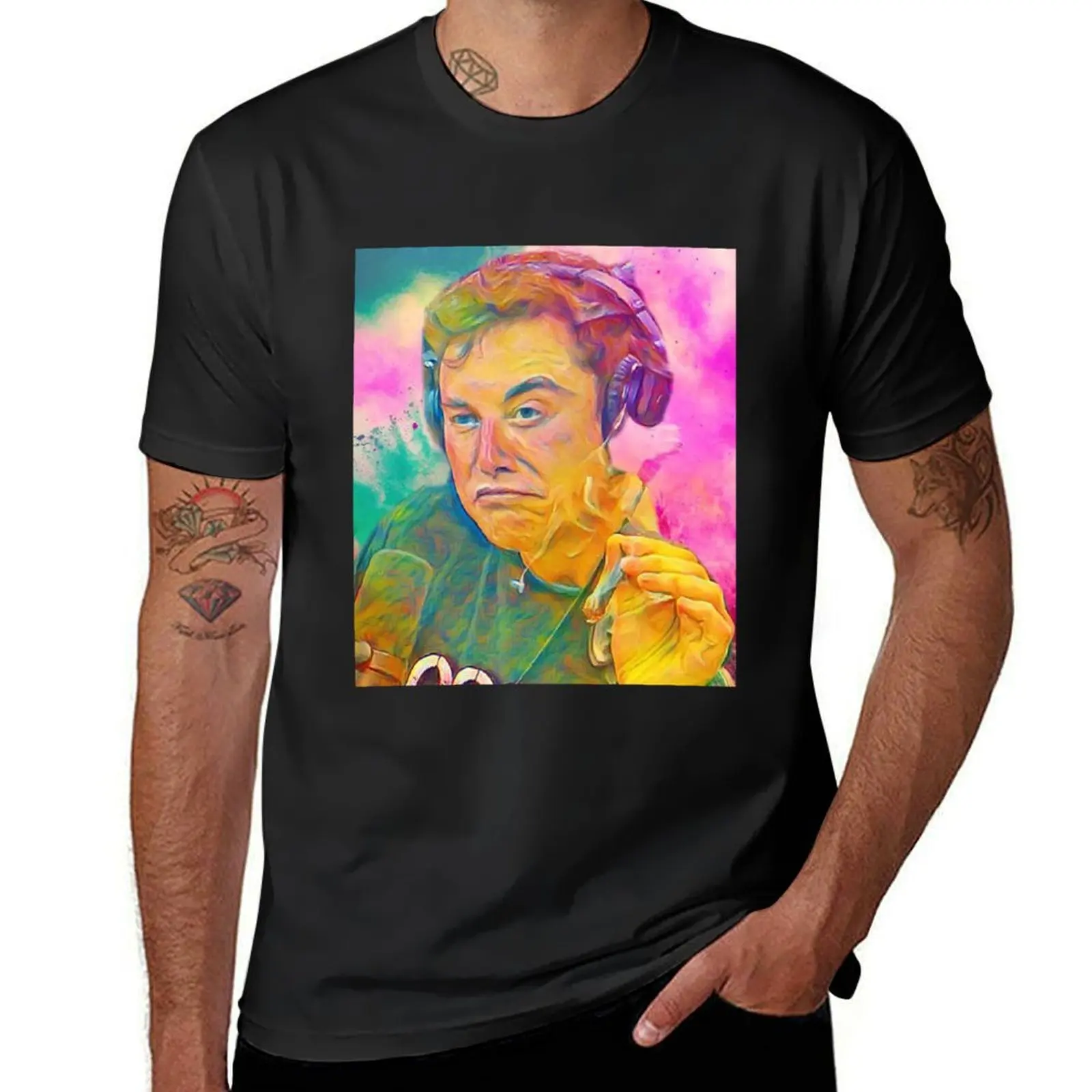 Elon Musk: First trip to space.' by Perceptual Paradox Creations T-Shirt aesthetic clothes mens t shirt