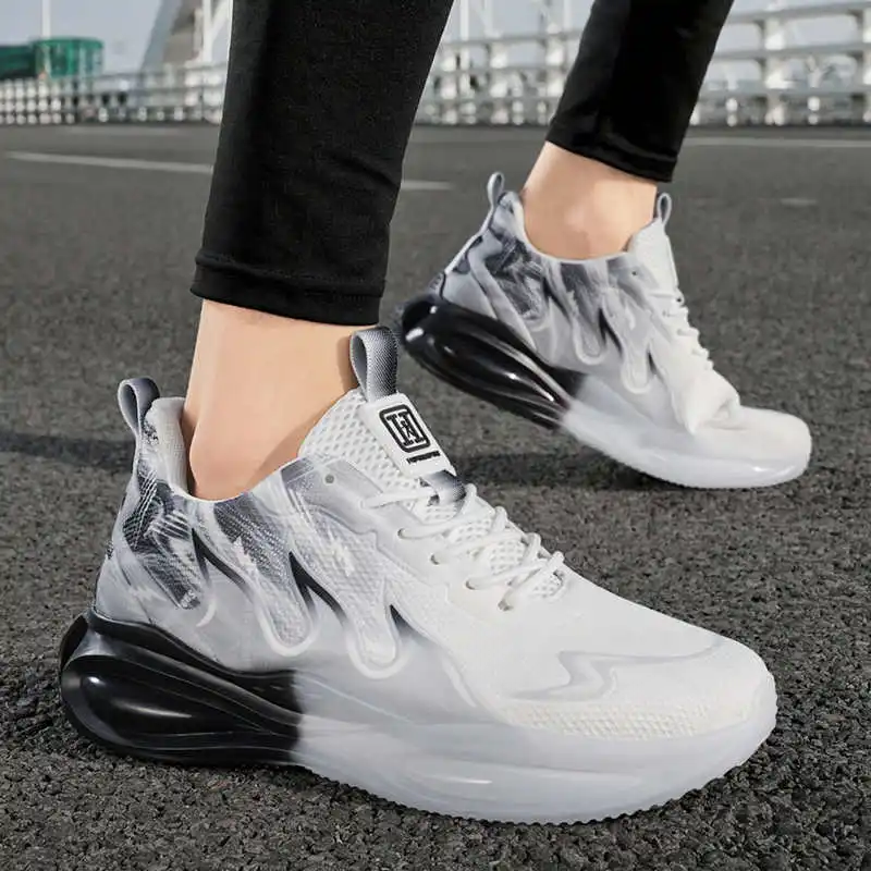 Lace-free High Cut Brown Man Sneakers Casual Mens White Shoes Colorful Tennis Man Sport Portable Universal Brands