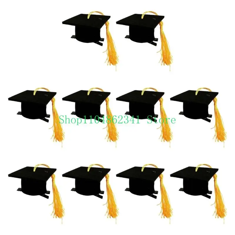 652F Elegant Felts Graduation Headpiece Hair Decors Suitable For Students And Children