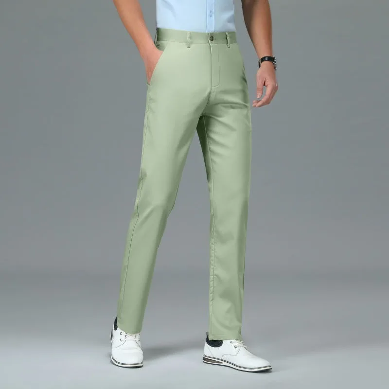

Новые летние элитные прямые брюки Деловые брюки Мужские брюки Slim Fit Эластичные универсальные брюки