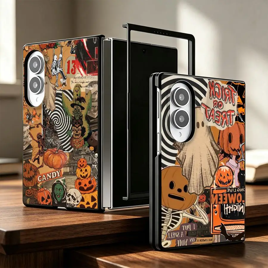 Case for Samsung Galaxy 8 Z Fold 8 ZFold8 Ultra Z Fold8 Wide Phone Cover Spiral Pumpkin