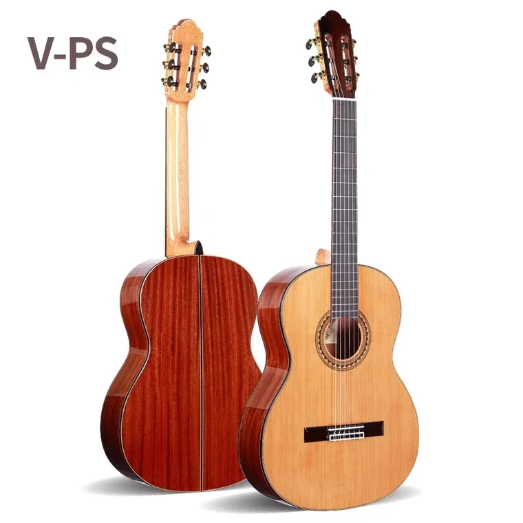 Handmade Spanish Guitar with Nylon String, Classical Guitar, VPS, SOLID Cedar, Mahongay Acoustic Guitar, 39 in